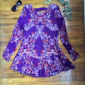 Free People dress with cutout back detail.